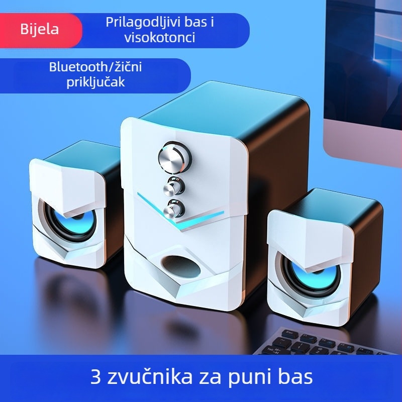 SADA stolni zvučnik za PC/Notebook s Bluetoothom, 2.1-kanalni subwoofer