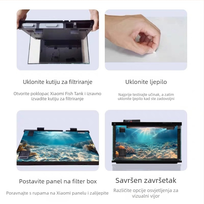 Pozadina za akvarij - akril, mini oblik, krajolinsko uređenje, glavna svrha: uređenje akvarija, funkcija: drugo