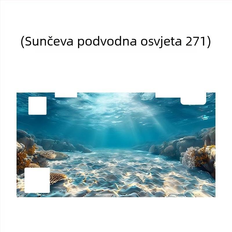 Pozadina za akvarij - akril, mini oblik, krajolinsko uređenje, glavna svrha: uređenje akvarija, funkcija: drugo