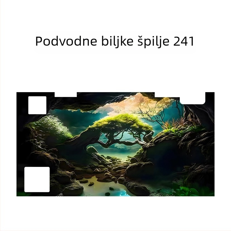 Pozadina za akvarij - akril, mini oblik, krajolinsko uređenje, glavna svrha: uređenje akvarija, funkcija: drugo