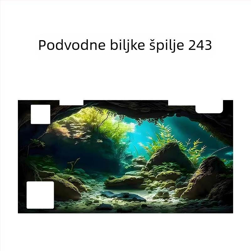 Pozadina za akvarij - akril, mini oblik, krajolinsko uređenje, glavna svrha: uređenje akvarija, funkcija: drugo