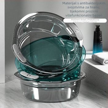 Plastična posuda za kućanstvo, debelog i izdržljivog dizajna, za pranje lica i povrća (Materijal: Drugo; Neto težina: 120–150 g; Pakiranje: 60/80 kom; Bruto težina: ispod 0,5 kg; Lansiranje: 2025)