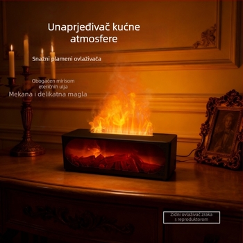 Bluetooth zvučnik s ovlaživačem zraka i difuzorom aromaterapije te noćnim svjetlom; sustav s 2 zvučnika, Bluetooth 5.1, 40Hz-20kHz, 6 sati reproducije, domet 10 m