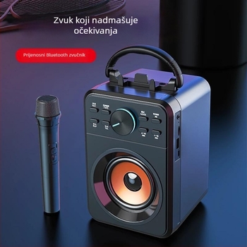 Bluetooth zvučnik za karaoke, 2.1 kanala, 3600mAh baterija, 8 sati reproducije, podrška TF kartici, model X1