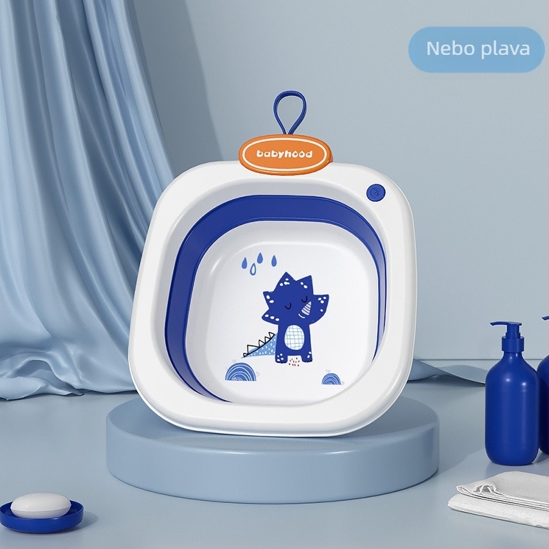 Sklopiva posuda za lice za djecu i novorođenčad — prijenosna PP/TPE posuda s otisnutim logom, prilagodljivo