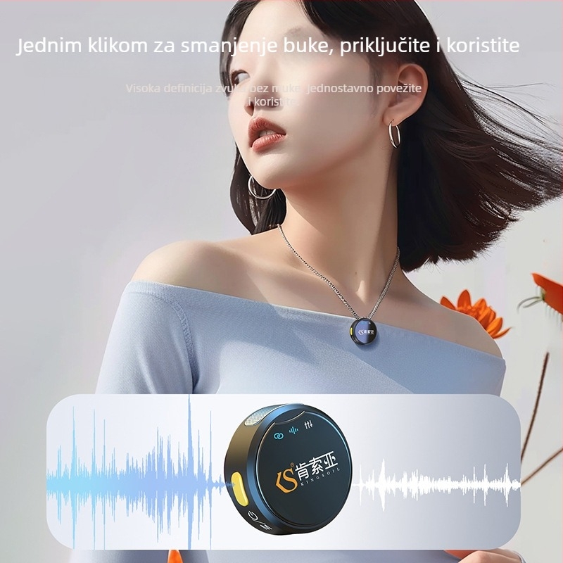 Kensaw M9por Lavalier mikrofon za livestreamanje – profesionalni klips mikrofon, odziv frekvencij 100 Hz–20 kHz, SNR ≥60 dB, trajanje baterije 6–8 h