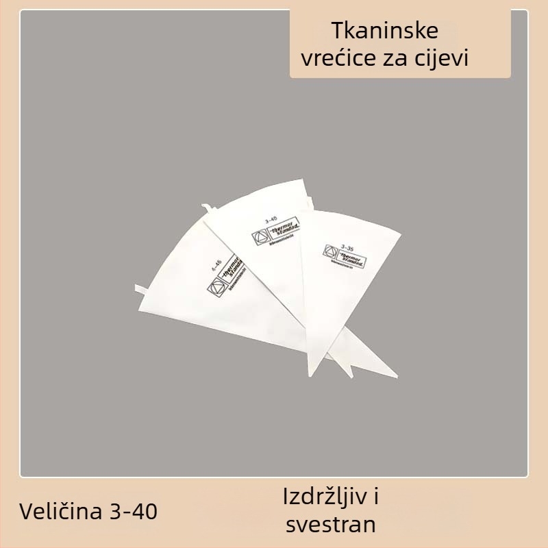 Set jednokratnih vrećica za ukrašavanje torti, debeli materijal, prehrambena PE, stil životinjski džakard, uključuje vrhove za ukrašavanje, vrećice i pištolj za ukrašavanje