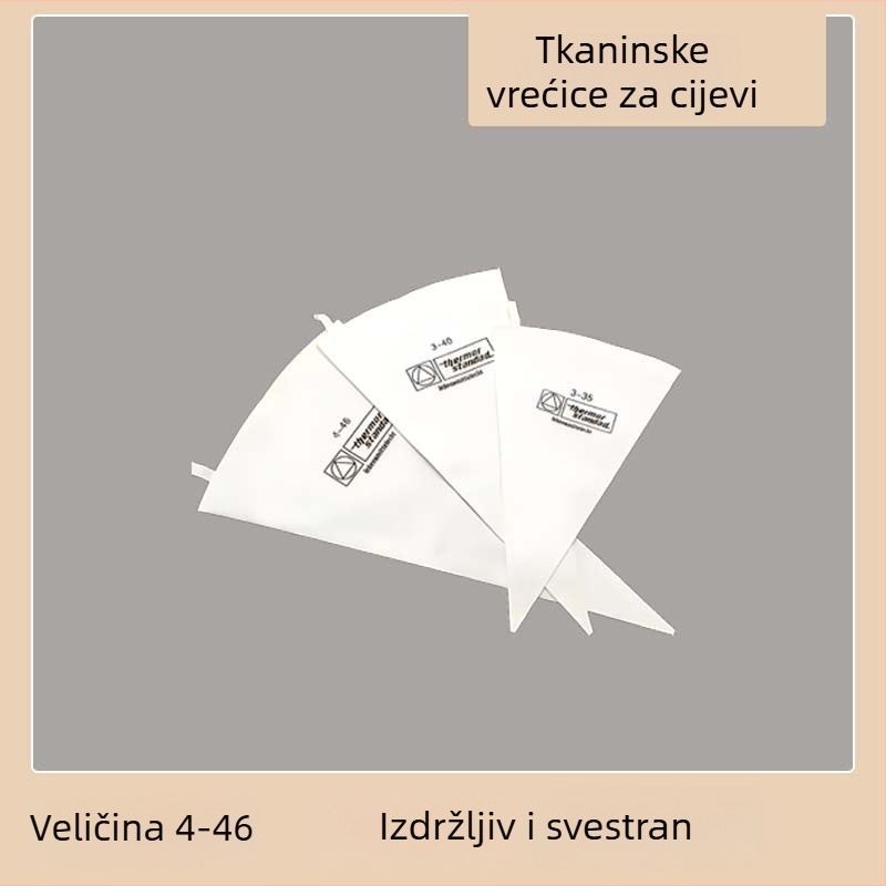 Set jednokratnih vrećica za ukrašavanje torti, debeli materijal, prehrambena PE, stil životinjski džakard, uključuje vrhove za ukrašavanje, vrećice i pištolj za ukrašavanje