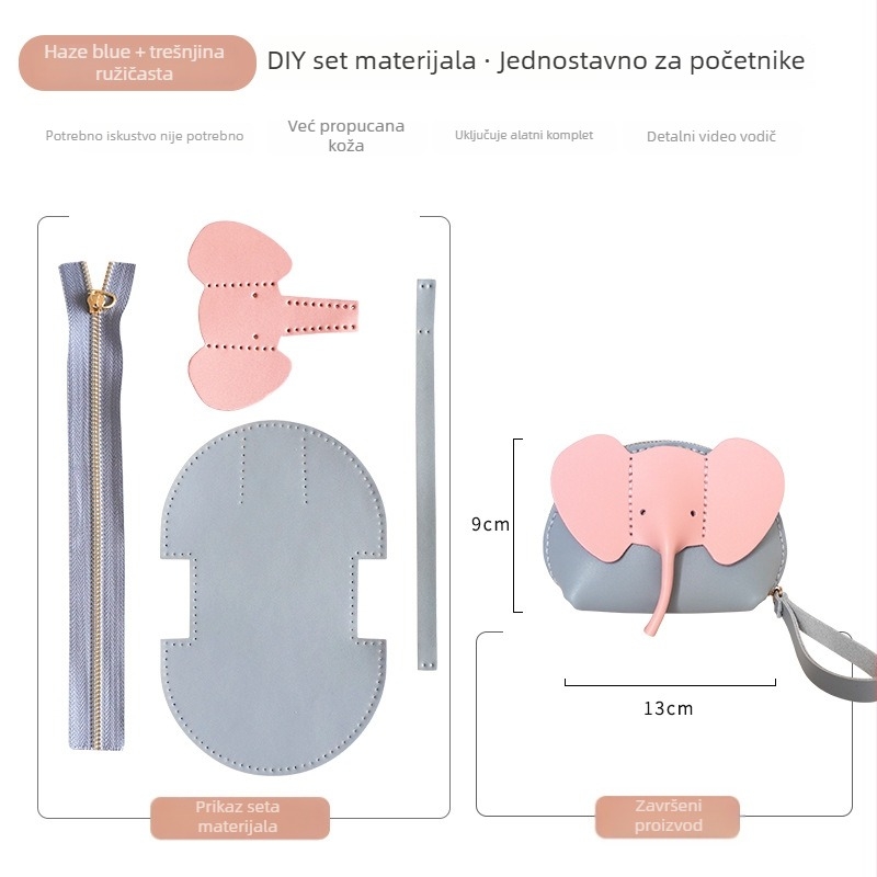 Novčanik za kovanice od prave kože, dvostrukog sloja goveđe kože, unisex dizajn, za pohranu