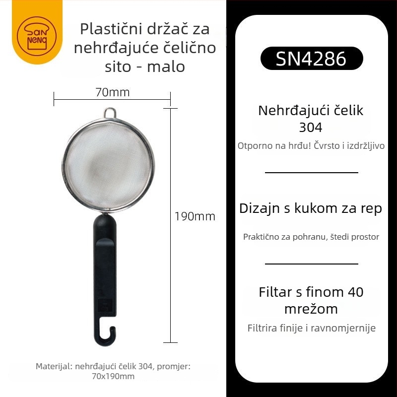 Ručni sito za brašno, otmjen stil, marka Three energy, nije uvezeno