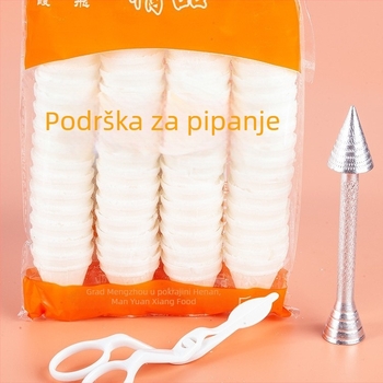 Set za ukrašavanje pištolom od nehrđajućeg čelika 304/316 za pečenje i ukrašavanje, uključuje mlaznicu i vrećicu za ukrašavanje, elegantan dizajn