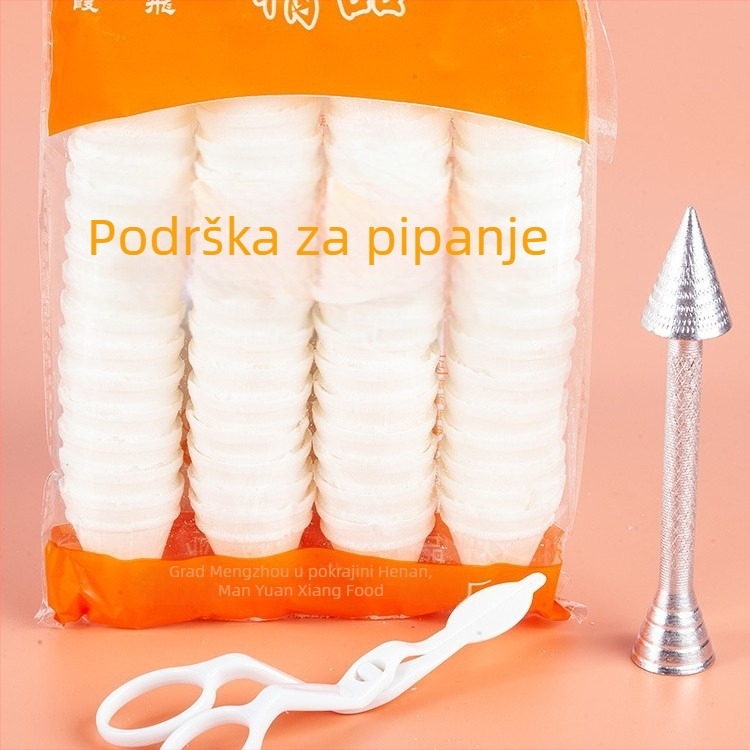 Set za ukrašavanje pištolom od nehrđajućeg čelika 304/316 za pečenje i ukrašavanje, uključuje mlaznicu i vrećicu za ukrašavanje, elegantan dizajn