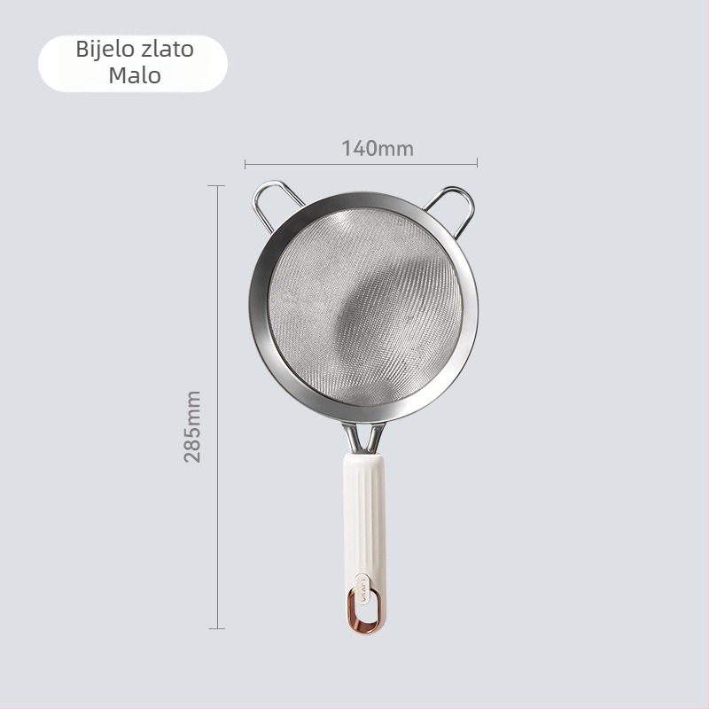 Bean sito za brašno, nehrđajući čelik, ručna uporaba, kuhinjski filtr