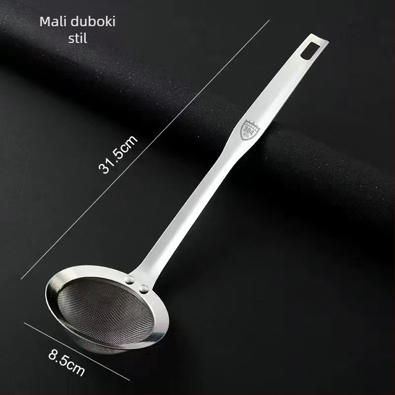 Set od nehrđajućeg čelika 304 s mrežastim filrom: kolander, žlica za rezance, sito za brašno, zaštita od opeklina, mogućnost prilagođenog logotipa