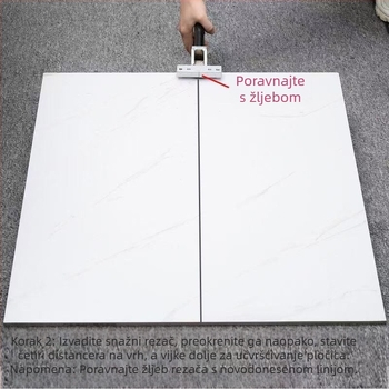 T-tip nož za guranje pločica, model Roller Glass Knife, alat za rezanje pločica