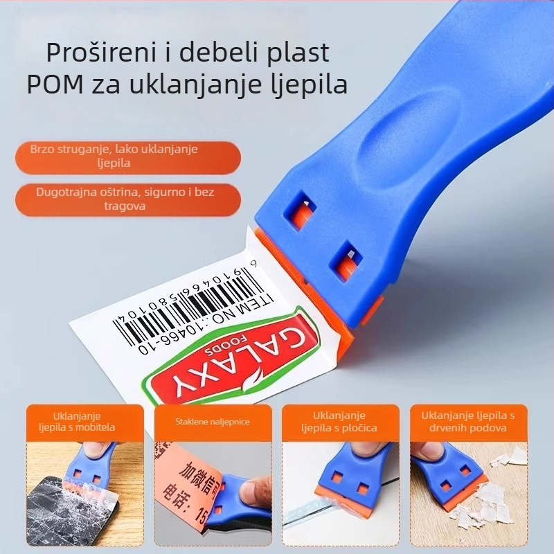 Nož za uklanjanje ljepila — Friendly marka, plastični nož za uklanjanje ljepila, ručni alat za kućnu upotrebu, tip: brisanje s jedne strane