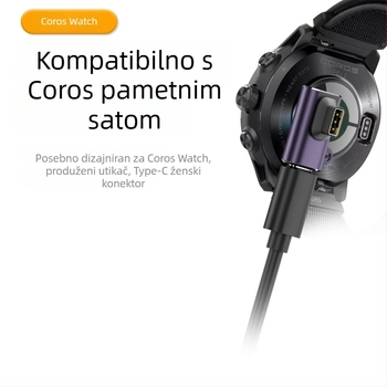 Type-C kabel za punjenje za COROS Pace 2, Pace 3, Pro 1 i Apex Pro – Star Technology