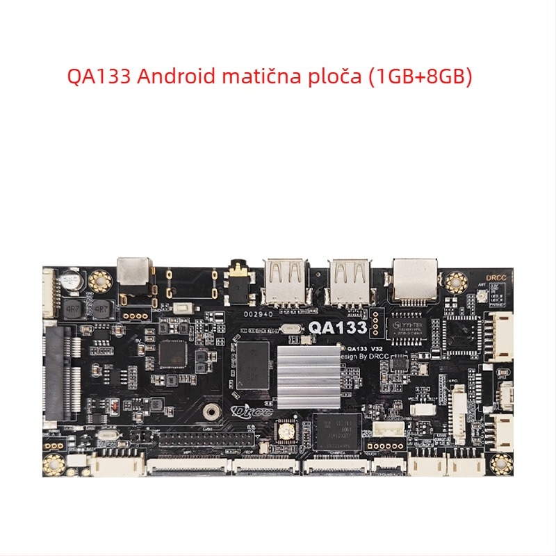 Android matična ploča Allwinner A133 četverojezgreni 1,8 GHz, 1GB RAM + 8GB flash, napajanje 12V 2A, USB: 2x host (OTG opcionalno) + 3 USB priključka, TTL 3.3V serijski, za reklamne uređaje i digitalni natpis