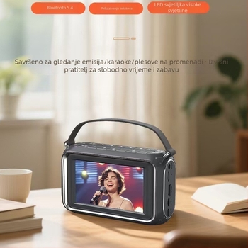 Xiaoxin M52 Prenosivi Bluetooth video zvučnik s 4,3-inčnim zaslonom, karaoke i video player