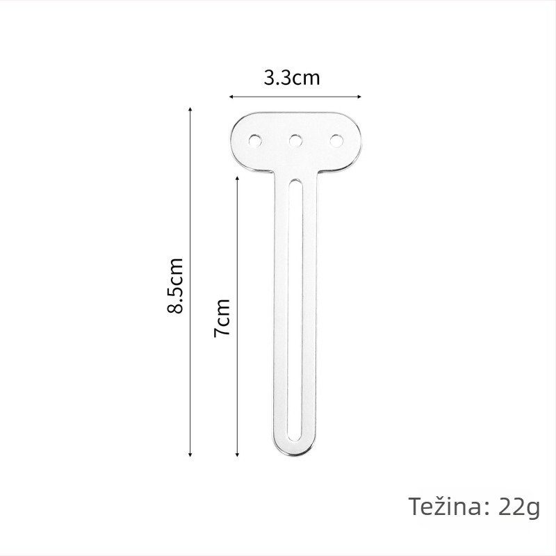Nehrđajući čelični istiskivač za pastu za zube i kremu za ruke, ručni, višefunkcionalan