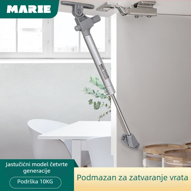 Hidraulični štap za vrata ormara – hladno valjani čelik, Mary, namijenjeno ormarićima, moderni minimalistički stil, elektroplatirani završetak