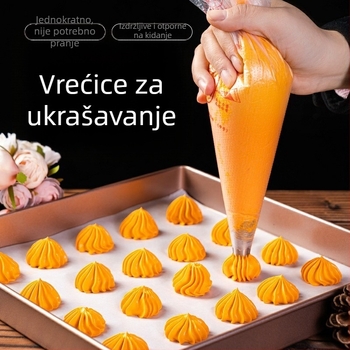 Jednokratna PE vrećica za ukrašavanje – za pečenje i dekoriranje, trokutasta i debela vrećica za špricanje