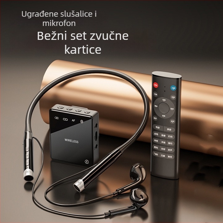 Zvukovna kartica za livestream s integriranim Bluetooth slušalicama i inteligentnim smanjenjem šuma - Model T9P, Bluetooth 5.3, 20Hz-20kHz, SNR ≥70dB, trajanje baterije 6-8h