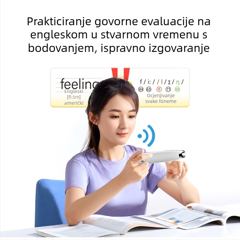 Pisač prijevodnik s kinesko-englenskim prijevodom, rječnik, funkcije čitanja i skeniranja, Bluetooth, 5V punjiva litijska baterija