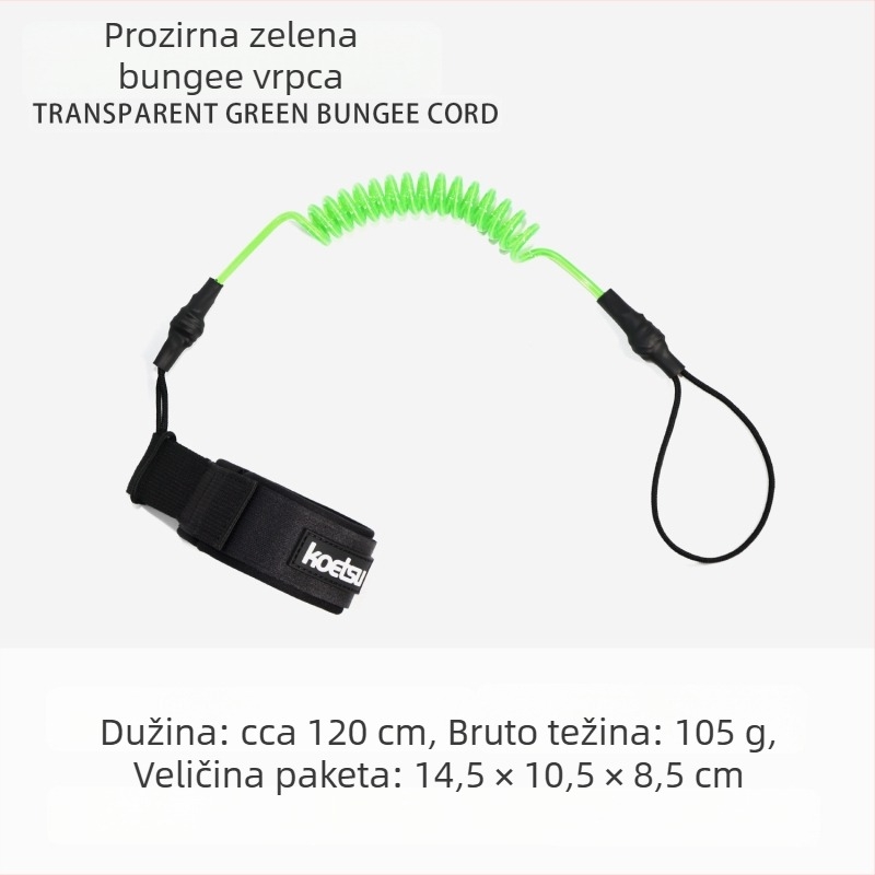 KOETSU Kotetsu Surfboard Leash TPU – Univerzalni Pristajanje