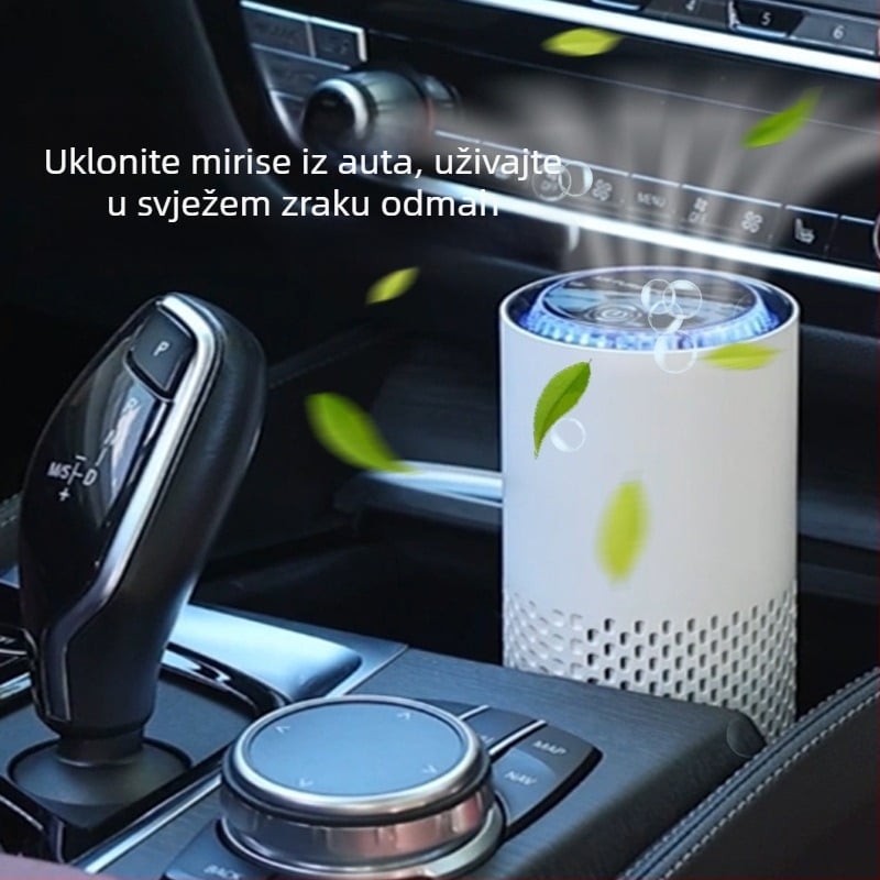 Automobilski pročistač zraka s negativnim ionima, uklanjanje formaldehida, PM2.5 filtr, USB napajanje