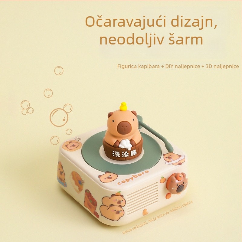 Capybara Bluetooth zvučnik s utorom za karticu - 5W, Bluetooth 5.3, 1000–1200 mAh, 60 Hz–15 kHz