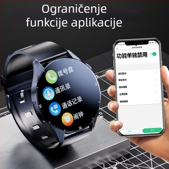 Učenički pametni sat s Androidom, TFT zaslon 1,44 inča, baterija 1280 mAh, vodootporan, 8MP kamera