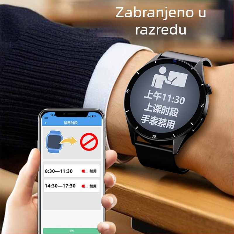 Učenički pametni sat s Androidom, TFT zaslon 1,44 inča, baterija 1280 mAh, vodootporan, 8MP kamera