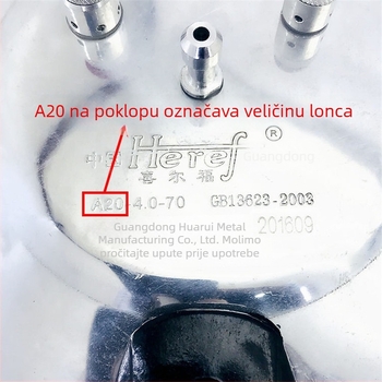 Univerzalni aluminijski brtvni prsten za lonac pod pritiskom, model 24, kompatibilan s loncima s dvostrukim dnom