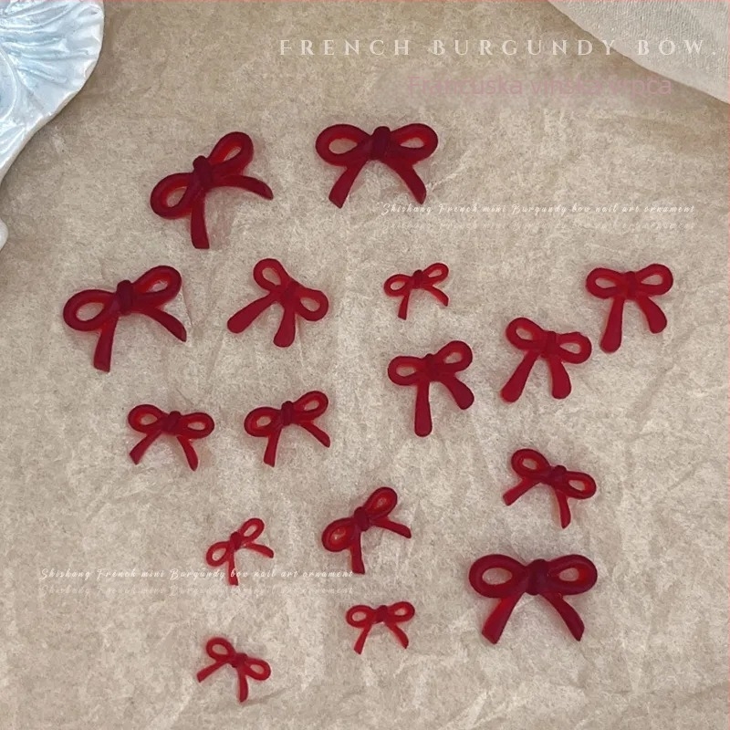 Dodaci za nokte s mašnicom od smole — serija Mašna, materijal smola, za opću upotrebu