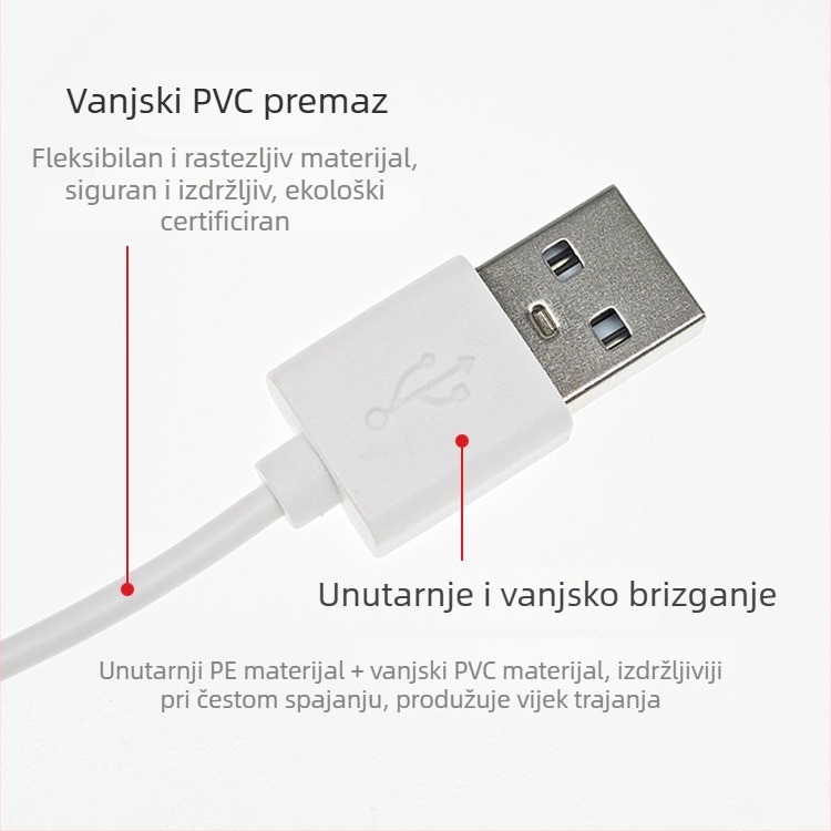 Magnetni punjački kabel s Pogopin magnetskim priključkom za kozmetičke uređaje i masažere (Sučelje: magnetna usisna glava; Model: kutni magnetski usisni kabel; Kod proizvoda: CX-014; Marka: Zero ao; Kompatibilni modeli: kozmetički uređaji, masažeri)