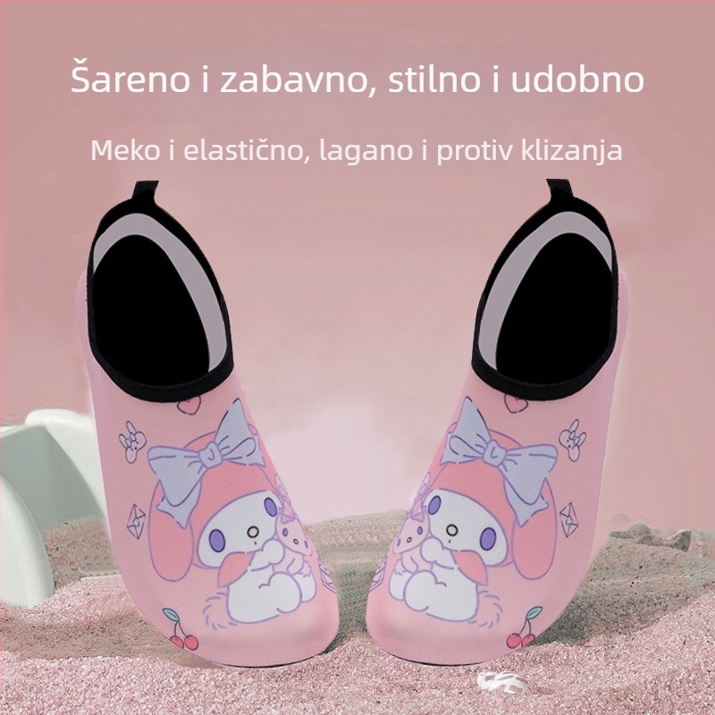 Dječje cipele za plažu za plivanje i hodanje uz rijeku — protuklizna gumena potplat, gornji dio od elastične Lycra, brzo sušeće, niski profil