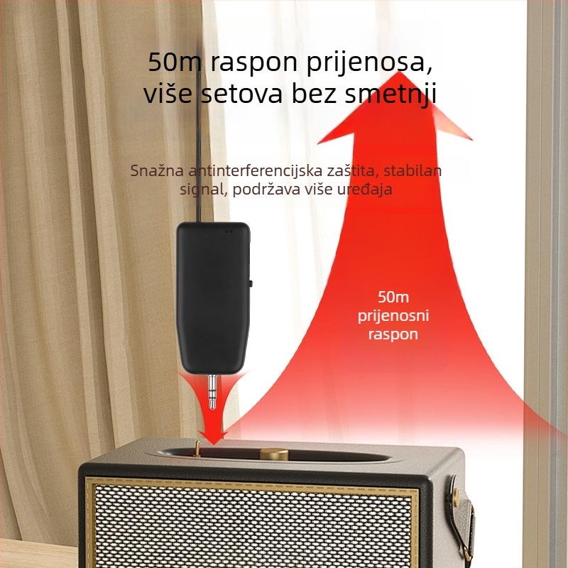 Mikrofon za violinu s ugrađenom baterijom, kapacitivni pretvarač, napajanje 5V, raspon 100 Hz-20 kHz, SNR >=70 dB