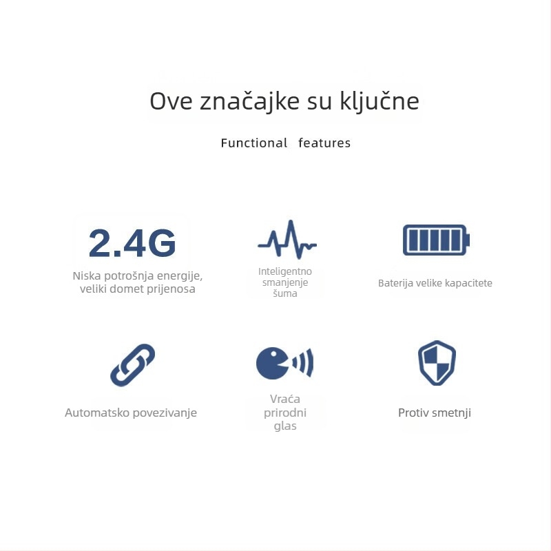 SAST OK-75 slušni mikrofon za nastavu i prezentacije, SNR ≥70 dB, Bluetooth 2.0, bez ugrađene baterije
