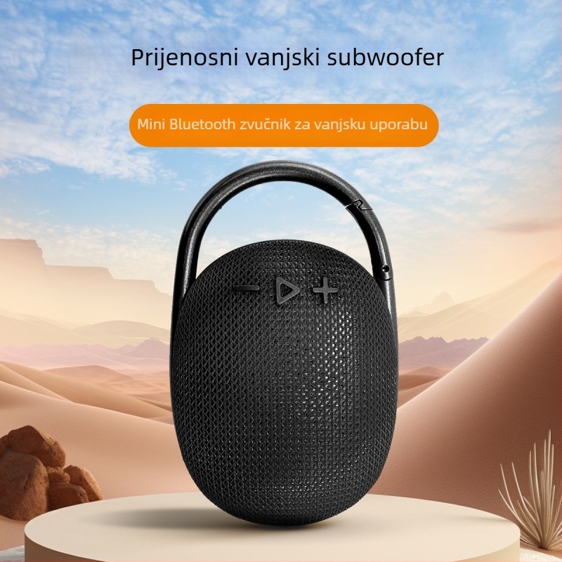 Clip4 Bluetooth prijenosni vodootporni mini zvučnik, ugrađena baterija 500-800mAh, izlaz 3W, IPX6 otpor vode, USB napajanje, frekvencijski raspon 60Hz-15kHz