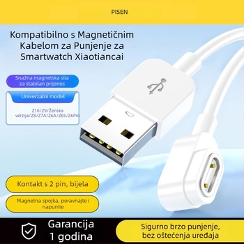 Pisen magnetski kabel za punjenje za dječji pametni sat – kompatibilan s modelima z10, z9, z9 youth edition, z8, z7a, z6a, z6s, z6pro