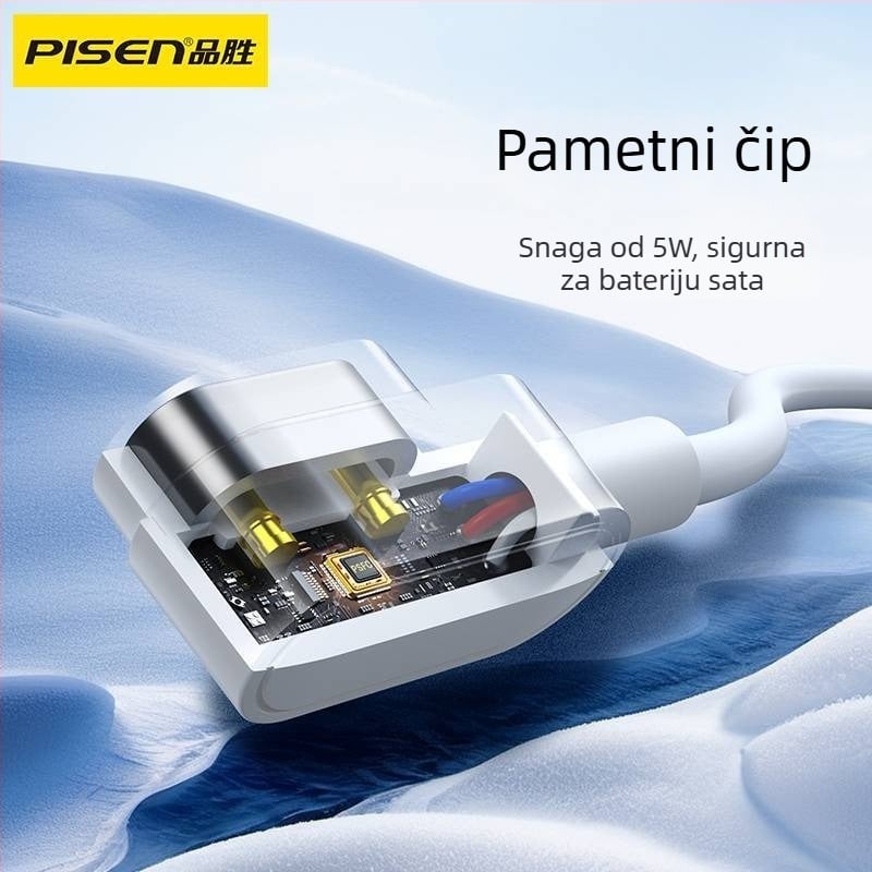 Pisen magnetski kabel za punjenje za dječji pametni sat – kompatibilan s modelima z10, z9, z9 youth edition, z8, z7a, z6a, z6s, z6pro