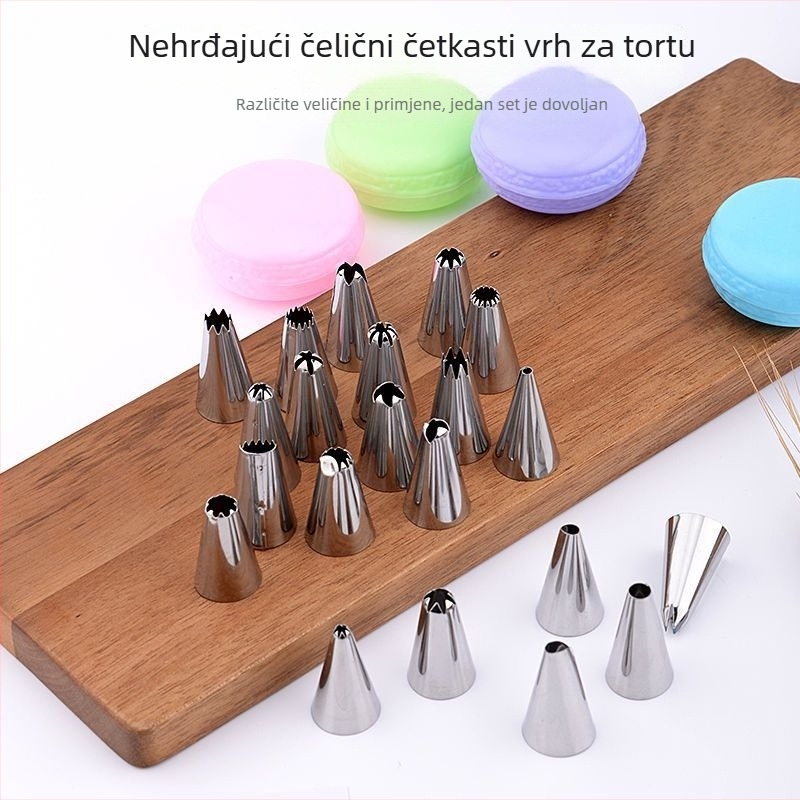 Set pištolja za ukrašavanje s nastavcima i vrećom, pamuk materijal, broj proizvoda 5835119084, stil elegantan i zreo