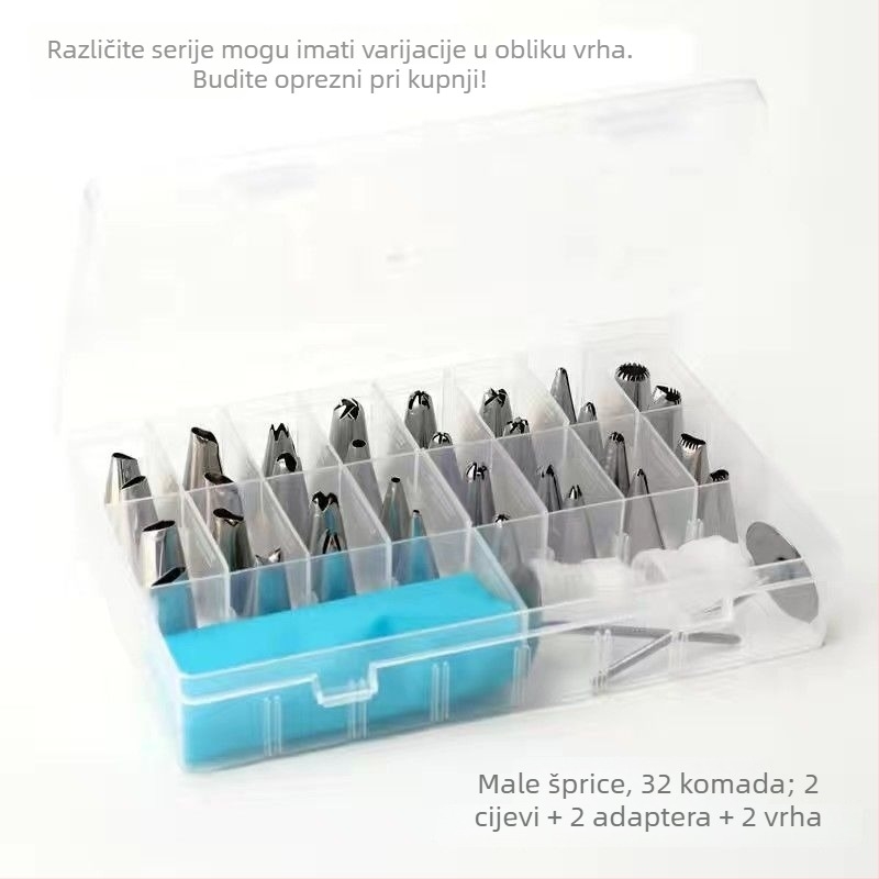 Set pištolja za ukrašavanje s nastavcima i vrećom, pamuk materijal, broj proizvoda 5835119084, stil elegantan i zreo