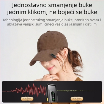 Lavalier mikrofon za prijenos uživo i vlog (omnidirekcijski kondenzatorski, žični, SNR ≥70 dB, model Q16)
