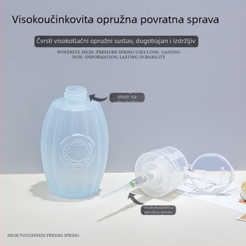 Bočica za uklanjanje laka za nokte s pritisknim dozatorom i okretno zaključavajućim poklopcem, plastična, minimalistički stil, paket 60 kom, OEM, podrijetlo Kina