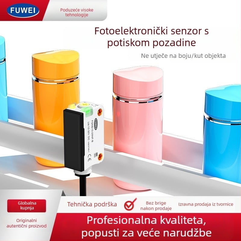 FUWEI FGNE10-25NF-B fotoelektrični senzor s potiskivanjem pozadine CX-442 visoka preciznost detekcije