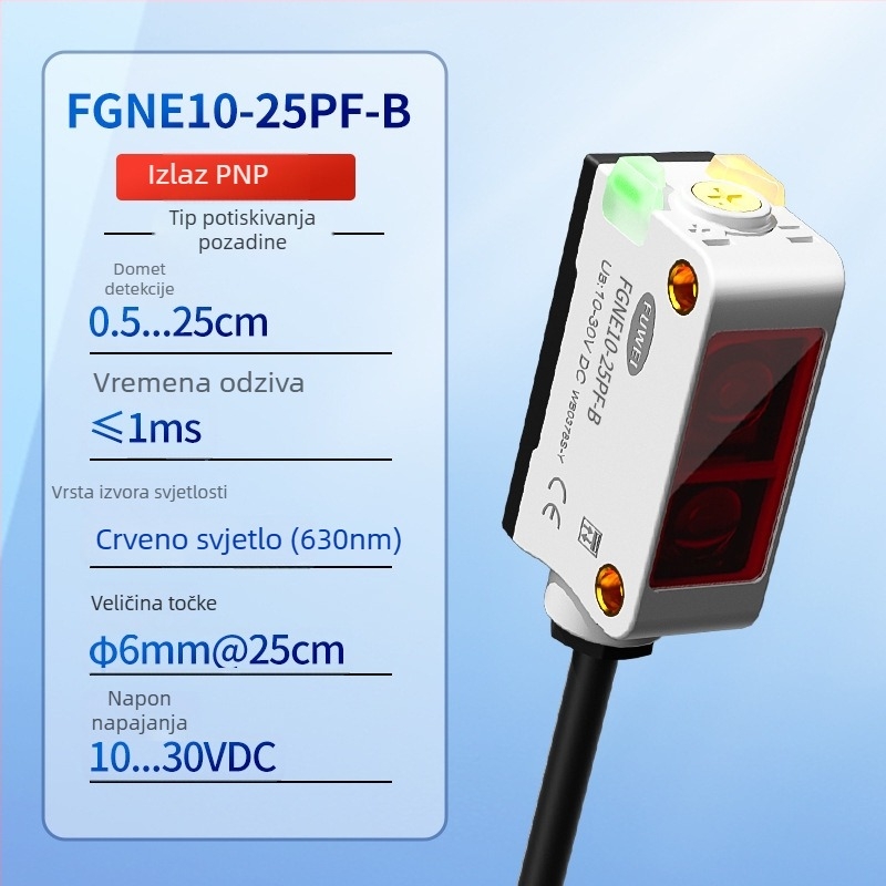 FUWEI FGNE10-25NF-B fotoelektrični senzor s potiskivanjem pozadine CX-442 visoka preciznost detekcije