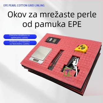 Tai Mingwei EPE bisernata pjena unutarnja ploča za kutiju alata – pakiranje ublažavanje, gustoća 38, bez tiska