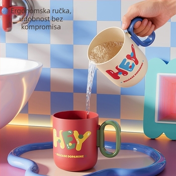 Čaša za ispiranje usta, cilindrična, PP, prilagodljiva, Han Shida